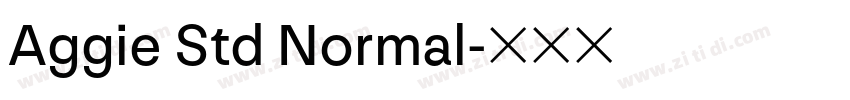 Aggie Std Normal字体转换 Aggie Std Normal字体转换